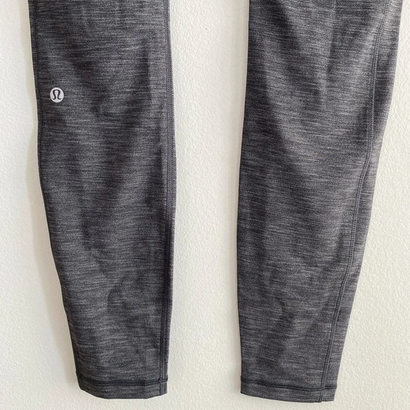 LULULEMON Speed Up Tight *Full-On Luxtreme Brushed 27"  Heathered Black Size 6 - Picture 11 of 16